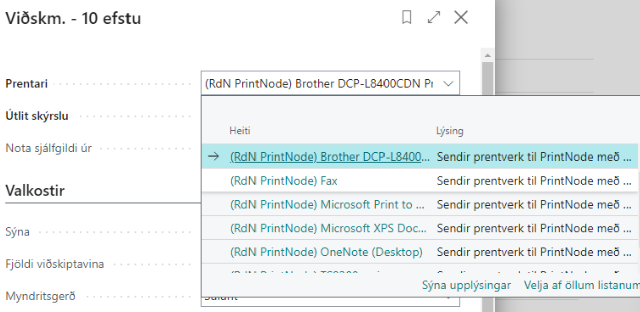 PrintNode Client Printing