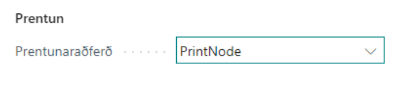 PrintNode Printing Method