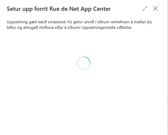 Installing progress