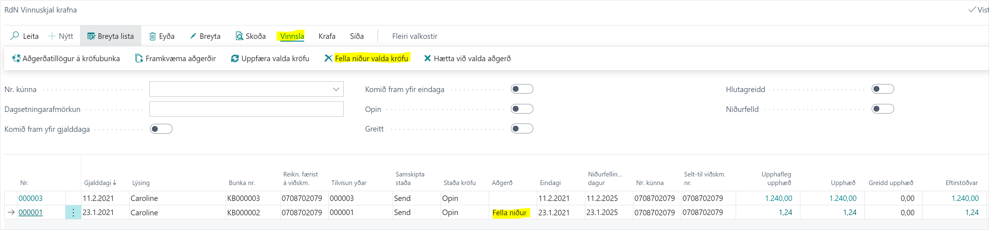 Vinnuskjal krafna alt text