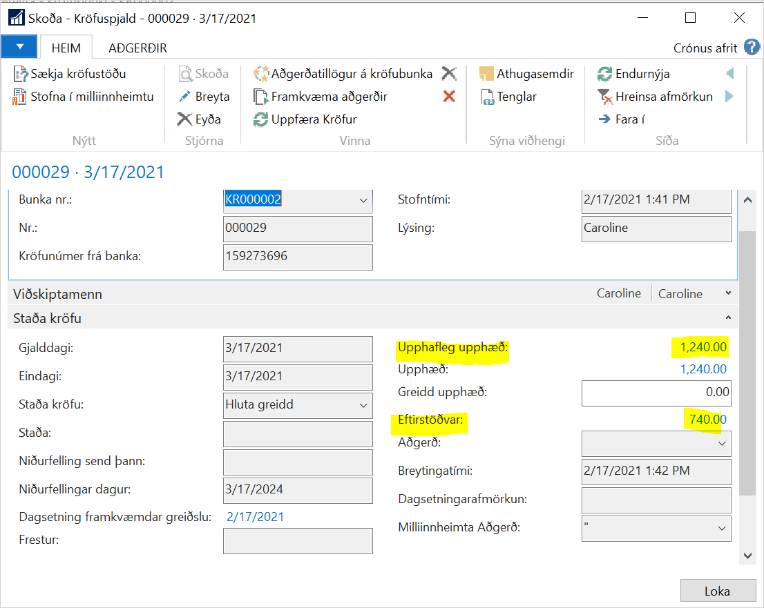 Kröfuspjald alt text