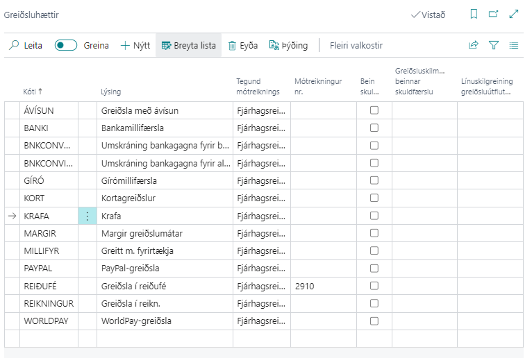 Greiðsluhættir alt text