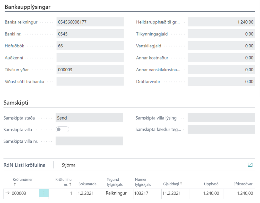 Kröfuspjald alt text