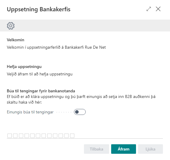 Banking Module Setup alt text