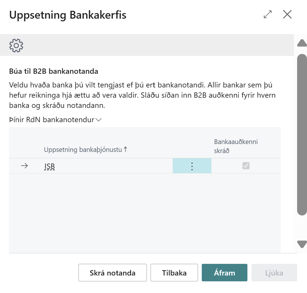 Banking Module Setup alt text