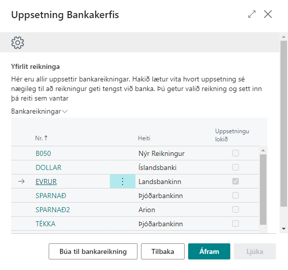Banking Module Setup alt text