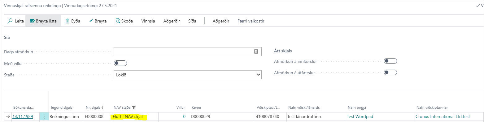 Vinnuskjal rafrænna reikninga alt text
