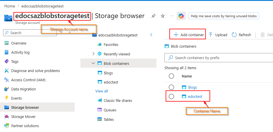 AzureStorageContainer