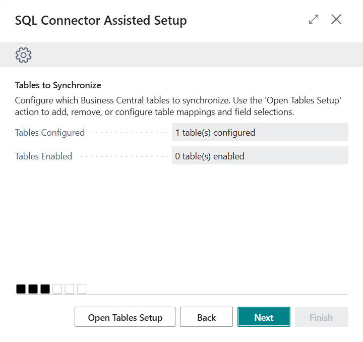 Step 3: Tables for Synchronization